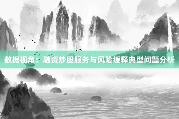 数据视角：融资炒股服务与风险缓释典型问题分析