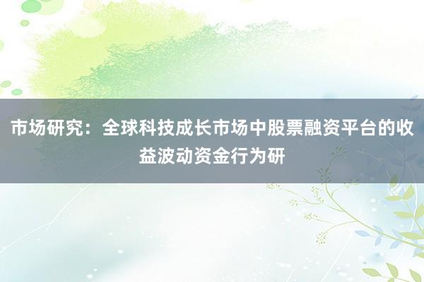 市场研究：全球科技成长市场中股票融资平台的收益波动资金行为研