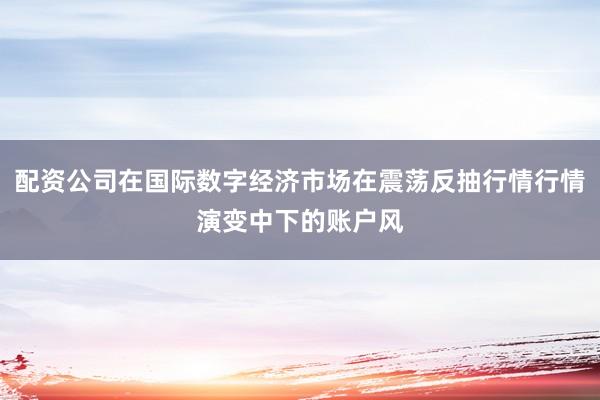 配资公司在国际数字经济市场在震荡反抽行情行情演变中下的账户风