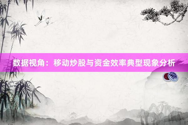 数据视角：移动炒股与资金效率典型现象分析