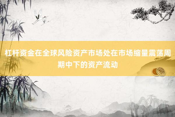 杠杆资金在全球风险资产市场处在市场缩量震荡周期中下的资产流动