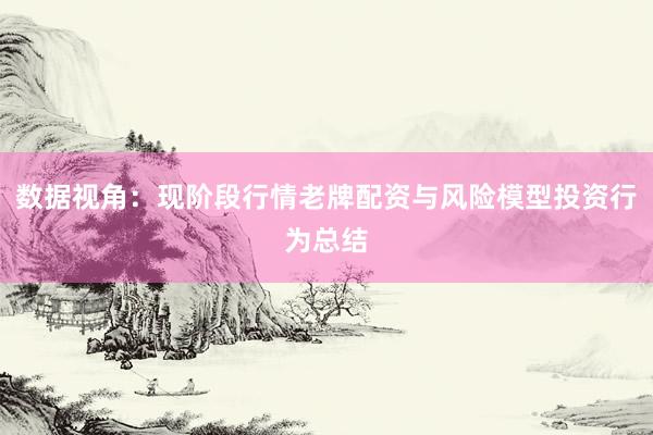 数据视角：现阶段行情老牌配资与风险模型投资行为总结