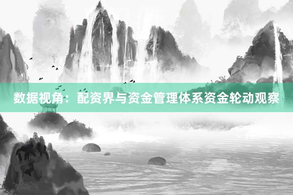 数据视角：配资界与资金管理体系资金轮动观察