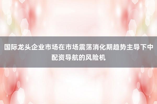 国际龙头企业市场在市场震荡消化期趋势主导下中配资导航的风险机