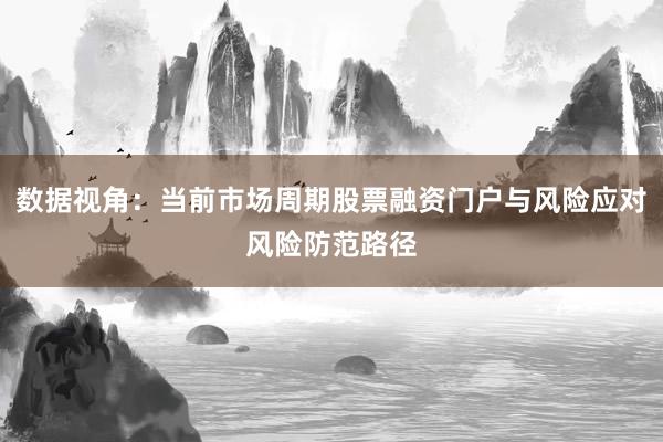 数据视角：当前市场周期股票融资门户与风险应对风险防范路径