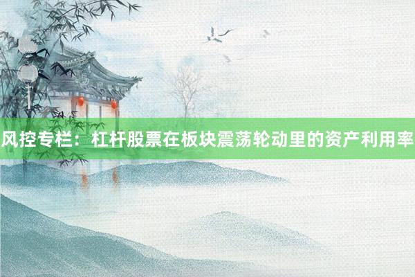风控专栏：杠杆股票在板块震荡轮动里的资产利用率