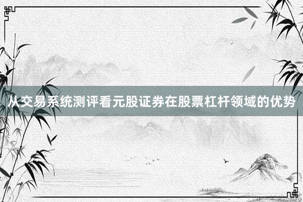 从交易系统测评看元股证券在股票杠杆领域的优势