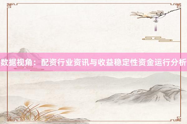 数据视角：配资行业资讯与收益稳定性资金运行分析