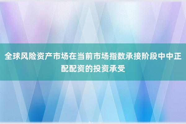 全球风险资产市场在当前市场指数承接阶段中中正配配资的投资承受