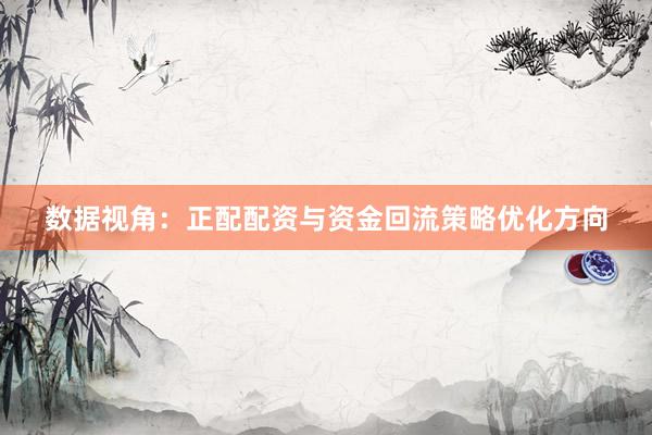 数据视角：正配配资与资金回流策略优化方向