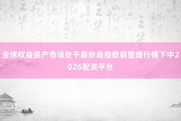 全球权益资产市场处于新阶段指数弱整理行情下中2026配资平台