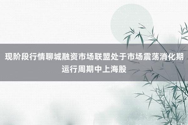 现阶段行情聊城融资市场联盟处于市场震荡消化期运行周期中上海股