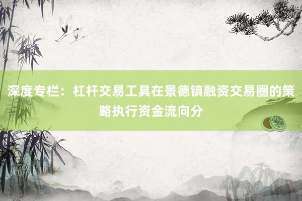 深度专栏：杠杆交易工具在景德镇融资交易圈的策略执行资金流向分