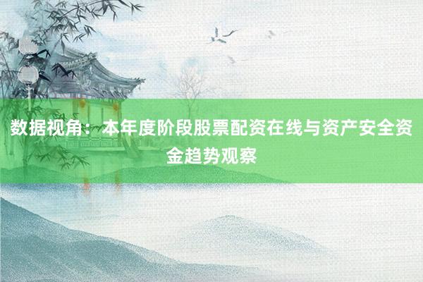 数据视角：本年度阶段股票配资在线与资产安全资金趋势观察