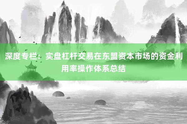 深度专栏：实盘杠杆交易在东盟资本市场的资金利用率操作体系总结