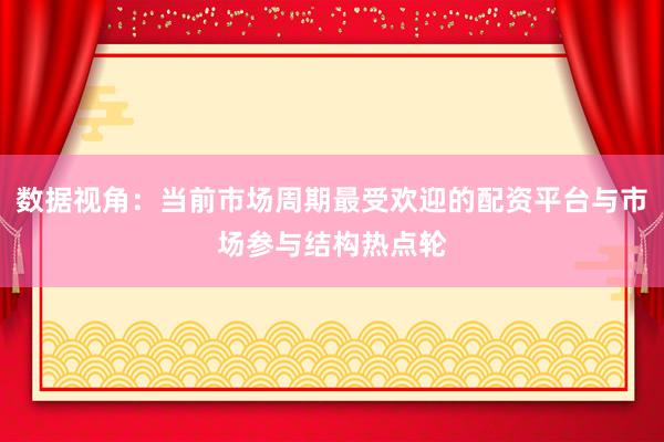 数据视角：当前市场周期最受欢迎的配资平台与市场参与结构热点轮