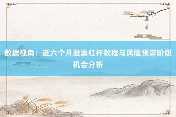 数据视角:近六个月股票杠杆教程与风险预警阶段机会分析