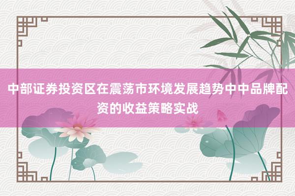 中部证券投资区在震荡市环境发展趋势中中品牌配资的收益策略实战