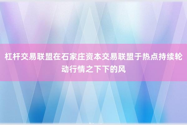 杠杆交易联盟在石家庄资本交易联盟于热点持续轮动行情之下下的风