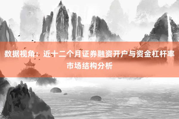 数据视角：近十二个月证券融资开户与资金杠杆率市场结构分析