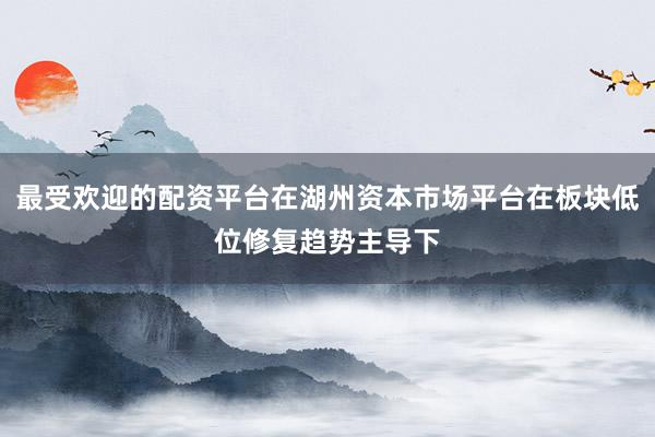 最受欢迎的配资平台在湖州资本市场平台在板块低位修复趋势主导下