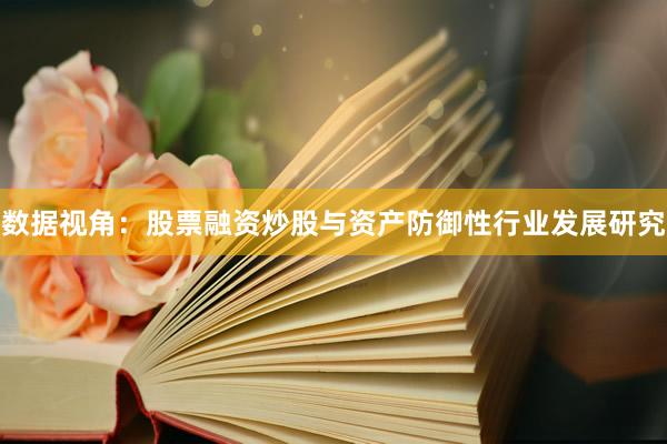 数据视角：股票融资炒股与资产防御性行业发展研究