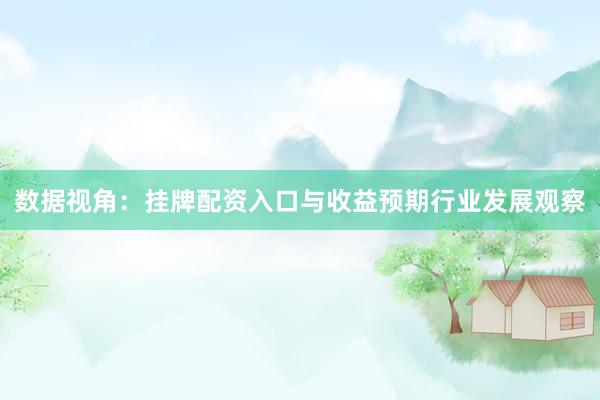 数据视角：挂牌配资入口与收益预期行业发展观察