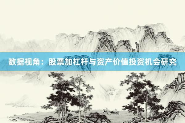 数据视角：股票加杠杆与资产价值投资机会研究