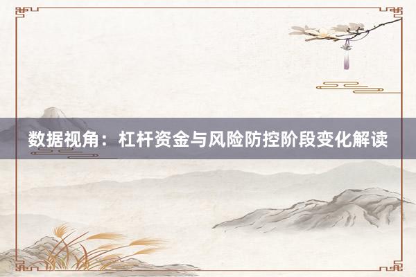 数据视角：杠杆资金与风险防控阶段变化解读
