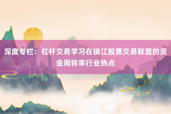 深度专栏：杠杆交易学习在镇江股票交易联盟的资金周转率行业热点