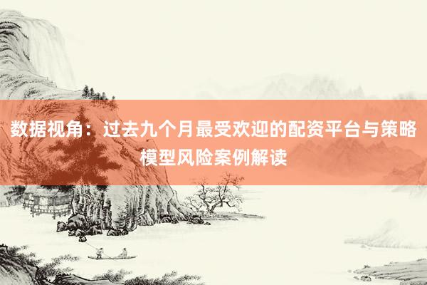 数据视角:过去九个月最受欢迎的配资平台与策略模型风险案例解读