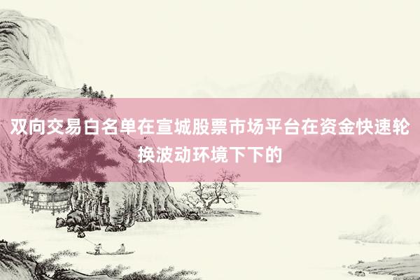 双向交易白名单在宣城股票市场平台在资金快速轮换波动环境下下的