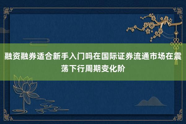 融资融券适合新手入门吗在国际证券流通市场在震荡下行周期变化阶