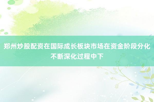 郑州炒股配资在国际成长板块市场在资金阶段分化不断深化过程中下