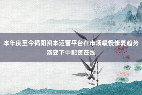 本年度至今揭阳资本运营平台在市场缓慢修复趋势演变下中配资在线