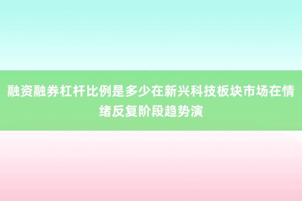 融资融券杠杆比例是多少在新兴科技板块市场在情绪反复阶段趋势演