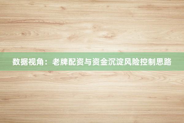 数据视角：老牌配资与资金沉淀风险控制思路