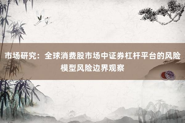 市场研究：全球消费股市场中证券杠杆平台的风险模型风险边界观察
