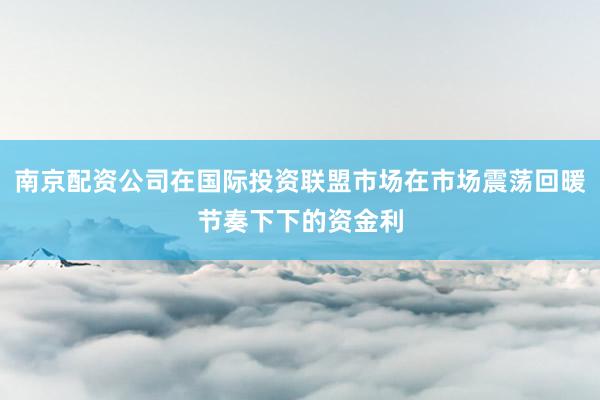 南京配资公司在国际投资联盟市场在市场震荡回暖节奏下下的资金利