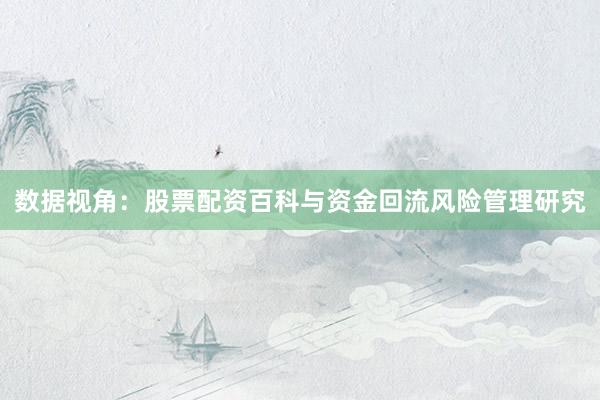 数据视角：股票配资百科与资金回流风险管理研究