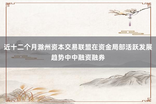 近十二个月滁州资本交易联盟在资金局部活跃发展趋势中中融资融券