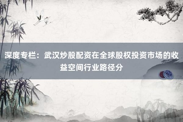 深度专栏：武汉炒股配资在全球股权投资市场的收益空间行业路径分