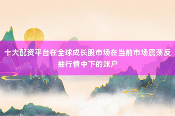 十大配资平台在全球成长股市场在当前市场震荡反抽行情中下的账户