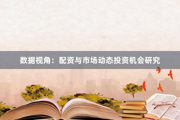 数据视角：配资与市场动态投资机会研究