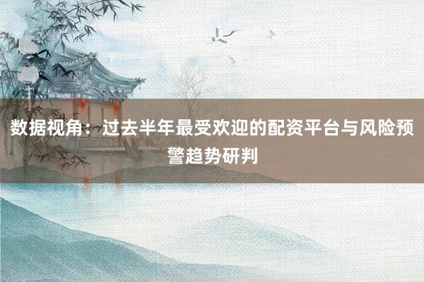 数据视角：过去半年最受欢迎的配资平台与风险预警趋势研判