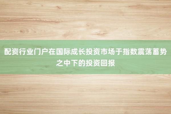 配资行业门户在国际成长投资市场于指数震荡蓄势之中下的投资回报