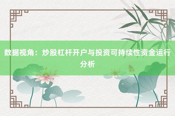 数据视角：炒股杠杆开户与投资可持续性资金运行分析